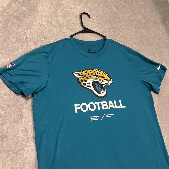 Jacksonville Jaguars Shirt Mens XL NFL Football Nike Dri Fit Onfield Apparel - Picture 2 of 7